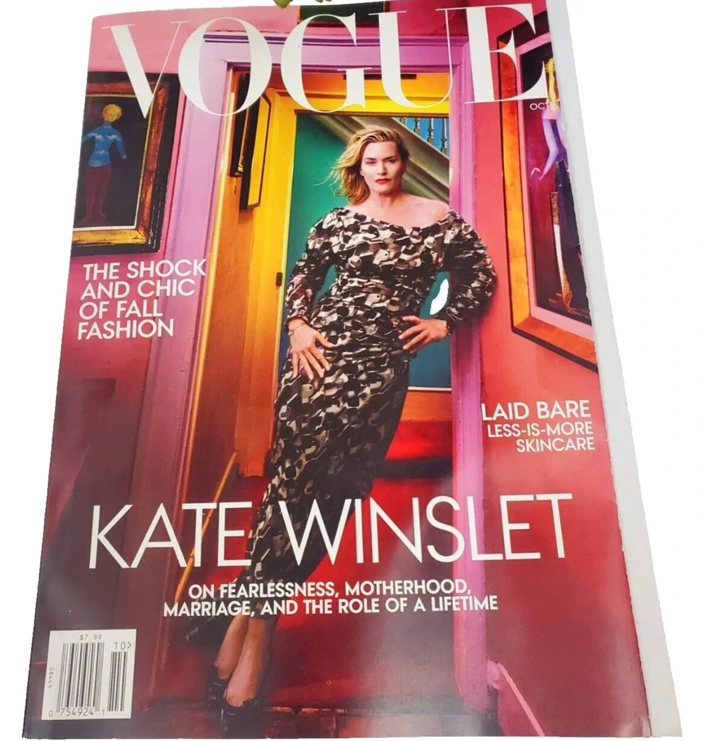 New VOGUE Magazine Oct 2023 Kate Winslet Fall Fashion Skincare October 23